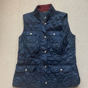 Banana Republic Navy Quilted Vest